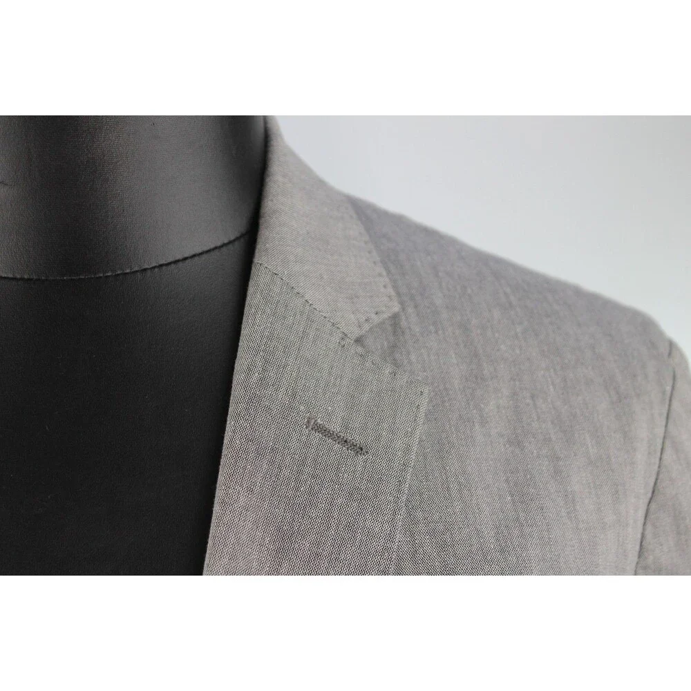 J. Crew Ludlow Men's Unstructured Sport Coat Size 42R Cotton Blend Gray EUC
